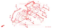 COUVERCLE GAUCHE pour Honda TACT 50 STAND UP de 1992