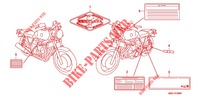 ETIQUETTE DE PRECAUTIONS pour Honda CB 1100 ABS UP HANDELBAR de 2012