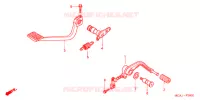 PEDALE pour Honda GL 1800 GOLD WING ABS AIRBAG NAVI de 2009