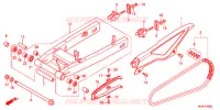 BRAS OSCILLANT pour Honda NC 700 X ABS LOWER de 2012