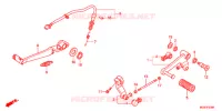 PEDALE pour Honda NC 700 X ABS LOWER de 2012