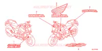 AUTOCOLLANTS pour Honda NC 700 X de 2013