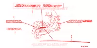 AUTOCOLLANTS (FJS400A/D/FJS600A/D5 8) pour Honda SILVER WING 600 ABS de 2007