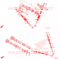 ARBRE A CAMES   SOUPAPE pour Honda 250 NIGHTHAWK de 1992