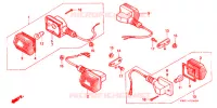 CLIGNOTANT pour Honda 250 NIGHTHAWK Without speed Warning Limit de 1994