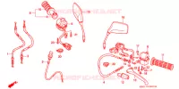 LEVIER DE GUIDON   CABLE   COMMODO pour Honda 250 NIGHTHAWK Without speed Warning Limit de 1994