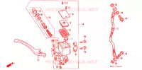 MAITRE CYLINDRE DE FREIN AVANT pour Honda 250 NIGHTHAWK Without speed Warning Limit de 1994