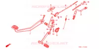 PEDALE pour Honda 250 NIGHTHAWK Without speed Warning Limit de 1994