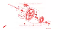 ROUE AVANT pour Honda 250 NIGHTHAWK Without speed Warning Limit de 1994