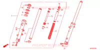 FOURCHE pour Honda INTEGRA 700 de 2013