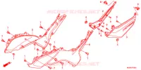 COUVERCLES LATERAUX pour Honda NC 700 ABS de 2012