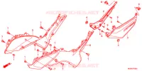 COUVERCLES LATERAUX pour Honda NC 700 ABS de 2013