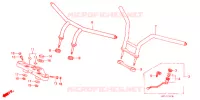 GUIDON   TE DE FOURCHE pour Honda STEED 400 VLX Without speed warning light, Taylor bar handle de 1991