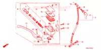 MAITRE CYLINDRE DE FREIN AVANT pour Honda STEED 400 VLX Without speed warning light, Taylor bar handle de 1991