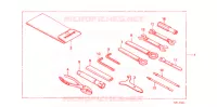 OUTIL pour Honda STEED 400 VLX Without speed warning light, Taylor bar handle de 1991