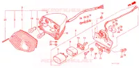 FEU ARRIERE pour Honda STEED 400 VLX With speed warning light, Flat bar handle de 1992