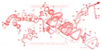 FILTRE A AIR pour Honda STEED 400 VLX With speed warning light, Flat bar handle de 1992