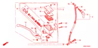 MAITRE CYLINDRE DE FREIN AVANT pour Honda STEED 400 VLX With speed warning light, Flat bar handle de 1992
