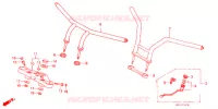 GUIDON   TE DE FOURCHE pour Honda STEED 400 VLX Without speed warning light, Taylor bar handle de 1992