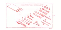 OUTIL pour Honda STEED 400 VLX Without speed warning light, Taylor bar handle de 1992
