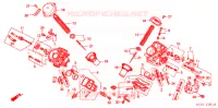 CARBURATEUR (PIECES CONSTITUTIVES) pour Honda SHADOW SLASHER 750 de 2001