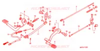 PEDALE pour Honda SHADOW SLASHER 750 de 2001