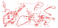 COMMODO   LEVIER   CABLE pour Honda SHADOW SLASHER 750 de 2001