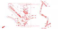 MAITRE CYLINDRE DE FREIN AVANT pour Honda VF 750 C MAGNA de 1994