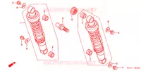 AMORTISSEUR ARRIERE pour Honda SHADOW 400 SLASHER 3J de 2001