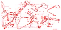 COMMODO   LEVIER   CABLE (DCY DC6) pour Honda SHADOW 400 SLASHER 3J de 2001