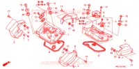 COUVRE CULASSE pour Honda SHADOW 400 SLASHER 3J de 2001