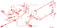 PEDALE pour Honda SHADOW 400 SLASHER BLUE 4J de 2001