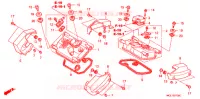 COUVRE CULASSE pour Honda SHADOW 400 SLASHER J de 2001