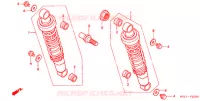 AMORTISSEUR ARRIERE pour Honda SHADOW 400 SLASHER de 2004