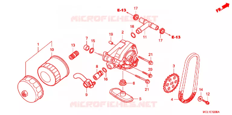 POMPE A HUILE Honda MOTO 400 SHADOW 2004  NV400DC4