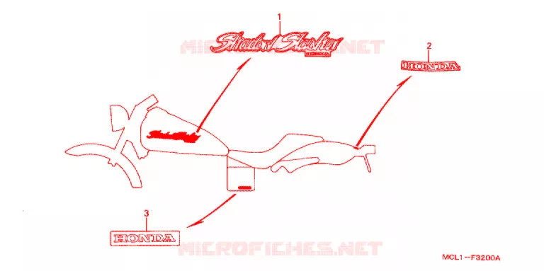 t (DCY-DC2) Honda MOTO 400 SHADOW 2000  NV400DCY
