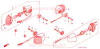 CLIGNOTANT pour Honda NSR 250 SE WHITE RIMS de 1995
