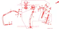 MAITRE CYLINDRE DE FREIN ARRIERE pour Honda NSR 250 SE RED RIMS de 1995