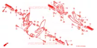 REPOSE PIED pour Honda NSR 250 SE RED RIMS de 1995