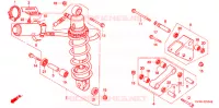 AMORTISSEUR ARRIERE (2) pour Honda NSR 250 SE RED de 1996