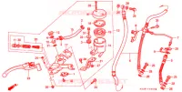 MAITRE CYLINDRE DE FREIN AVANT pour Honda NSR 250 SE RED de 1996