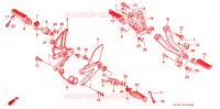 REPOSE PIED pour Honda NSR 250 SE RED de 1996