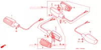 CLIGNOTANT pour Honda CB 250 JADE Without speed warning light de 1993