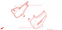 COUVERCLES LATERAUX pour Honda CB 250 JADE Without speed warning light de 1993