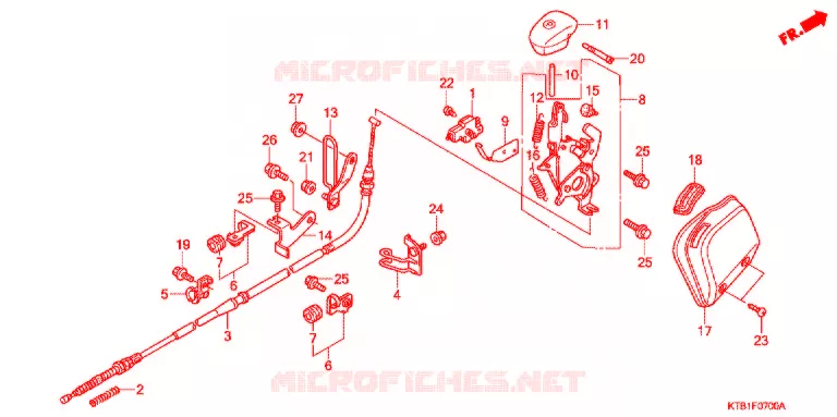 FREIN DE STATIONNEMENT Honda MOTO 250 other-models 2005  PS2505