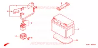 BATTERIE pour Honda PS 250 de 2006