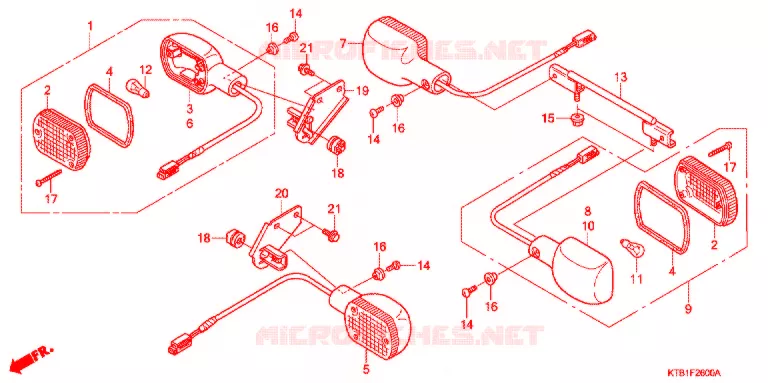 CLIGNOTANT Honda MOTO 250 other-models 2006  PS2506