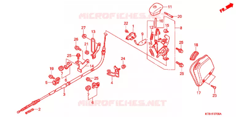 FREIN DE STATIONNEMENT Honda MOTO 250 other-models 2006  PS2506