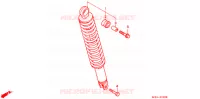 AMORTISSEUR ARRIERE pour Honda LEAD 50 de 2000