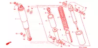 AMORTISSEUR ARRIERE pour Honda BENLY CD 50 de 1984
